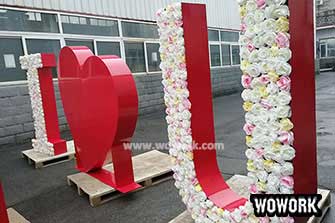  floral letters-I LOVE U-1.8m